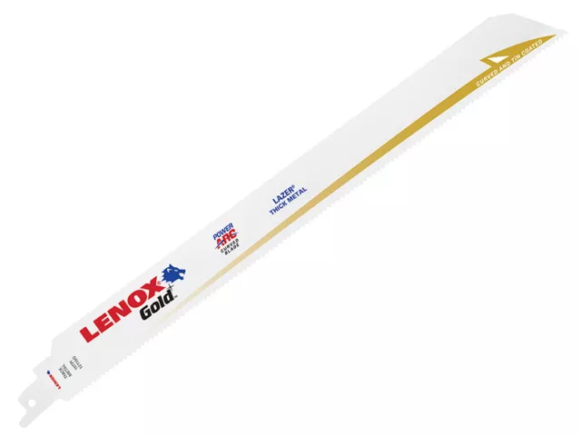 LENOX 12110GR Gold Extreme Reciprocating Saw Blades 300mm 10 TPI (Pack 5) LEN1
