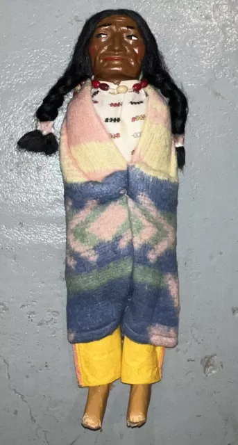 Skookum Native American Indian Vintage Antique Doll Man Male