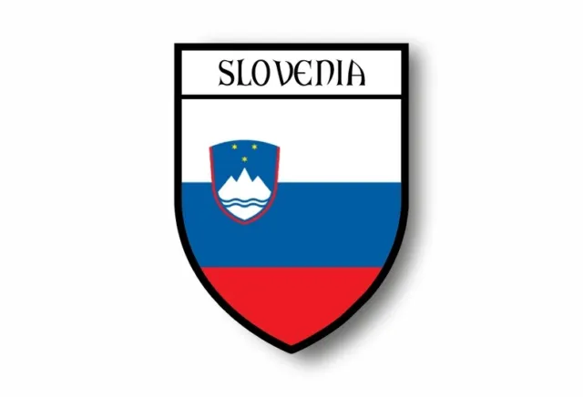 Aufkleber sticker autoaufkleber wappen schild flagge flaggen fahne slowenien
