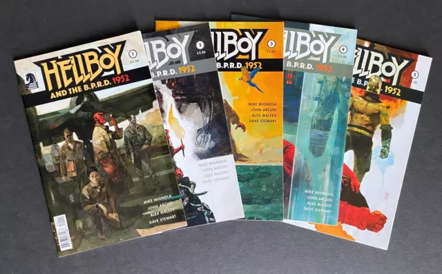 Hellboy and the BPRD: 1952 (Dark Horse Comics) #1 2 3 4 5 - Complete LOT, NM