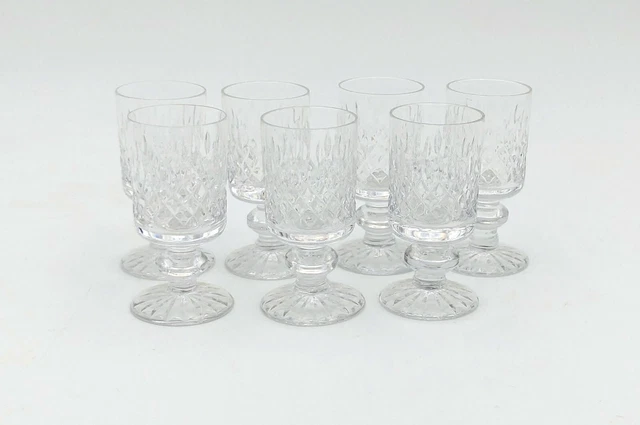 Saint Louis  Baccarat 7 Verres Cristal Liqueur Digestif Sur Pied Lalique