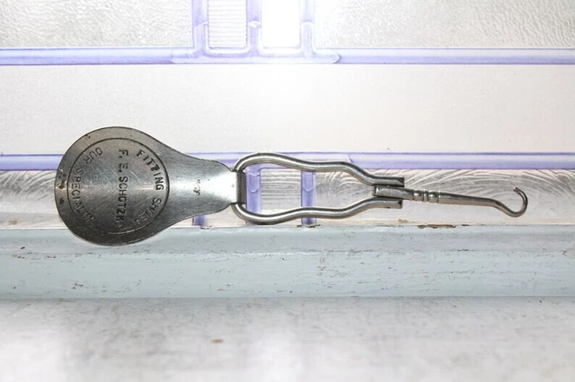 Antique Button Hook & Shoe Horn Folding F E Schotzk Advertising