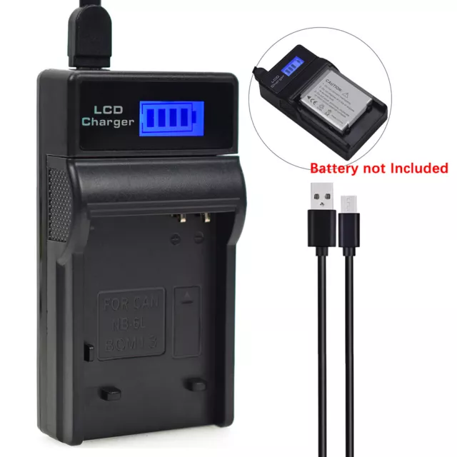 LCD Battery Charger for Canon PowerShot SX530 SX540 HS, SX600, SX610 HS SX710 HS