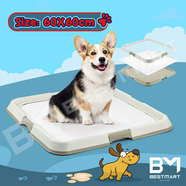 60x60cm Pet Dog Pee Pad Holder Indoor Puppy Potty Training Tray Trainer Portable