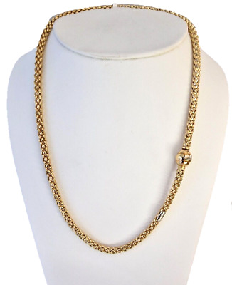 Fope COLLANA UOMO DONNA ORO GIALLO 18K 750 CATENA COLLIER MAGLIA FOPE OR GOLD NECKLAC 