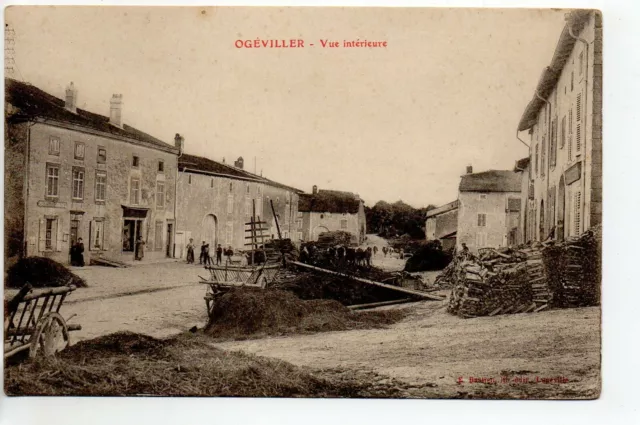 OGEVILLER - Meurthe et Moselle - CPA 54 - une rue - vue interieure