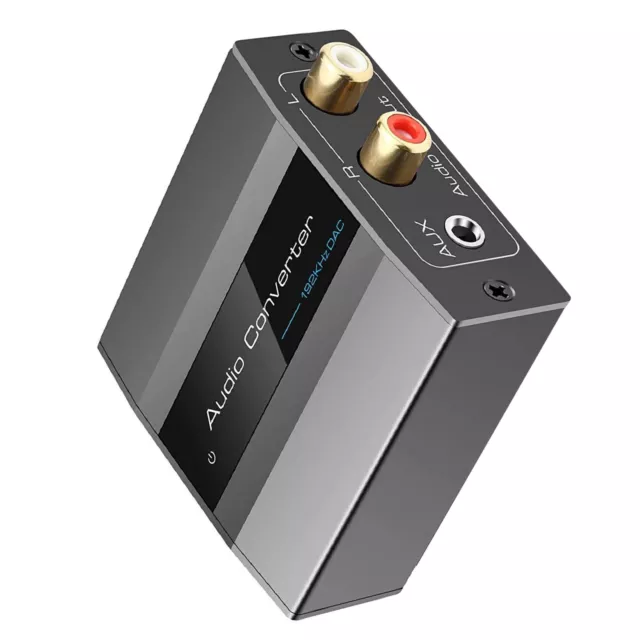 PCM Digital Audio to Analog Audio Converter 192KHz DAC Converter Adapter