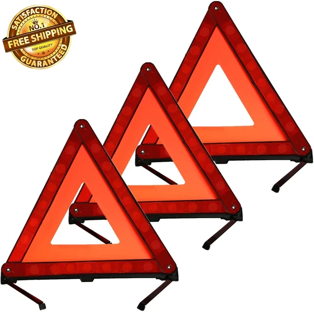 Reflective Warning Triangle Emergency Warning Triangle Roadside Safety Triangle