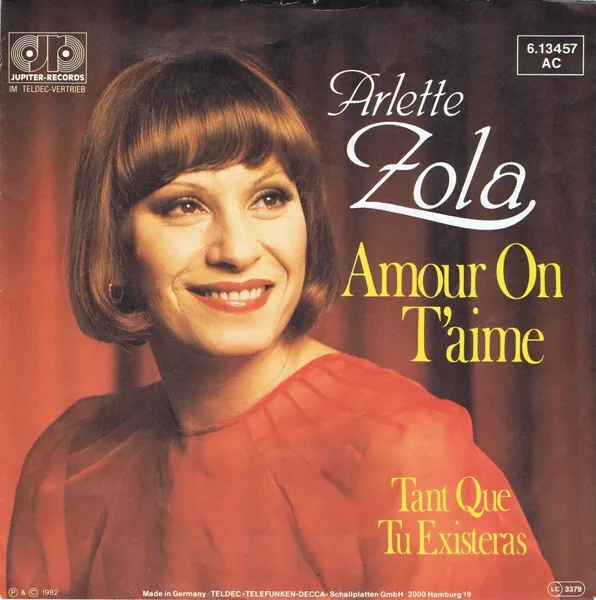 Arlette Zola - Amour On T'Aime (7", Single)