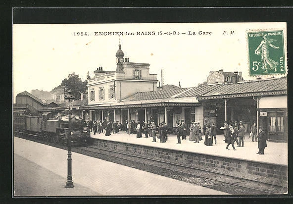 CPA Enghien-les-Bains, La Gare
