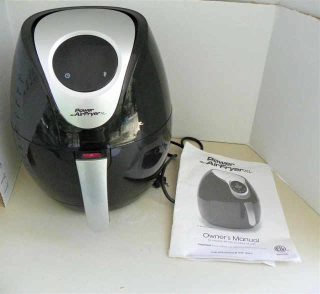 TRISTAR POWER AIRFRYER XL Model AF340 3.4 Quart Black w/Manual 25.99