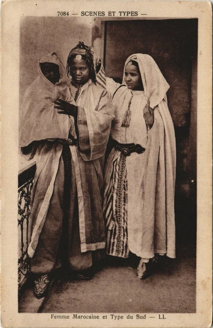 CPA AK LL 7084 Scenes et Types Femme Marocaine et Type du Sud MAROC (793727)