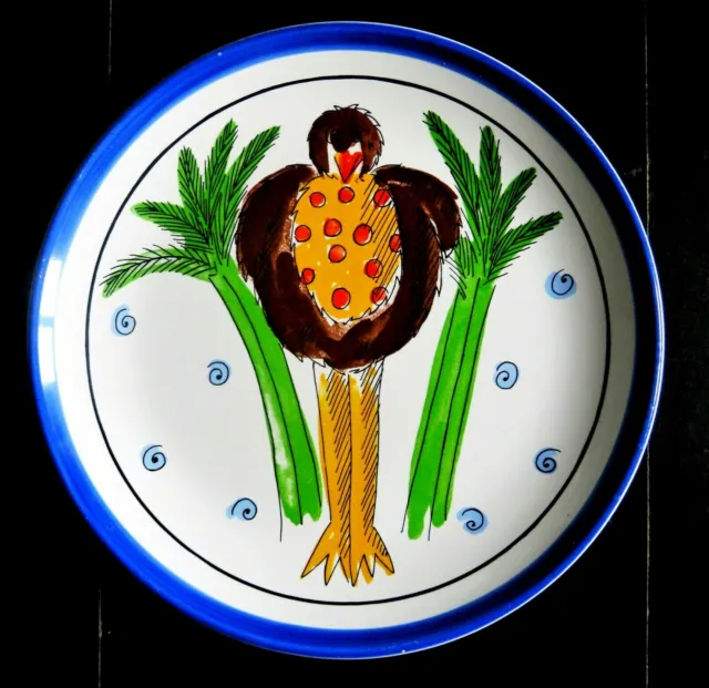 St. Michael kleiner Vintage-Vogel/Türkei? Platte 02233 Wandhänge Dekoplatte
