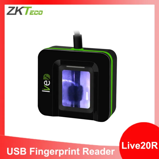 ZKTeco Live20R USB Biometric Fingerprint Scanner Sensor Reader Free SDK Live 20R