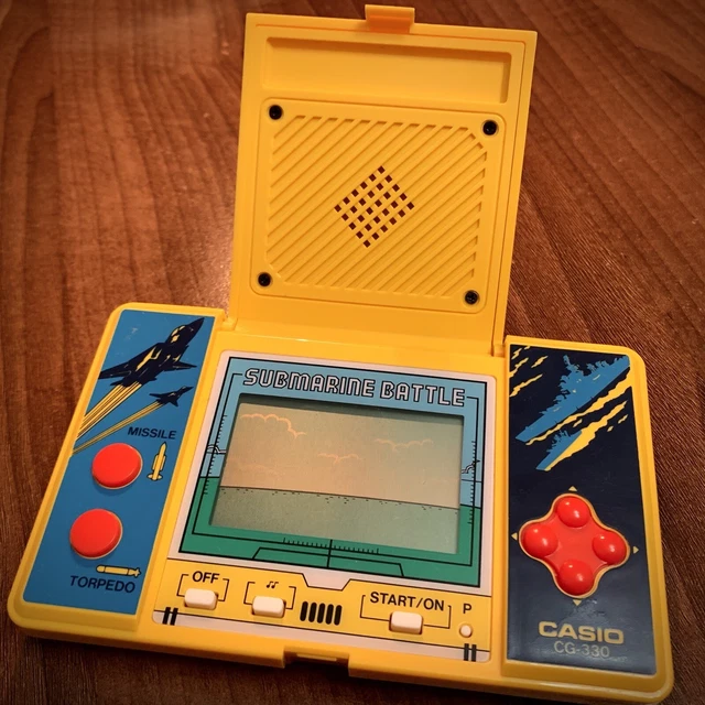 Jeu Vidéo Vintage Casio CG-330 - Submarine Battle, édition 1985, Testé