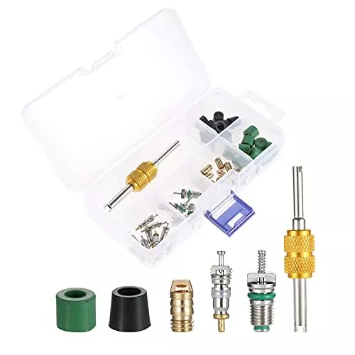 "46PCS A/C Air Conditioning Valve Core Accessories R134a R22 R410 Valve Core/...