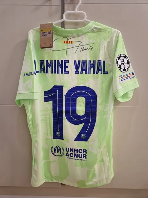 CAMISETA LAMINE YAMAL Firmada A Mano EUR 90,00 - PicClick IT