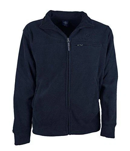 Felpa Uomo Micropile Be Board Con Zip | Taglie Forti 3XL-6XL | Bandiera Canadese Ricamata