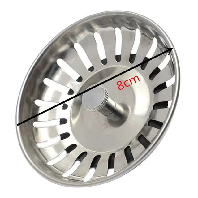 2 pz tappo filtro lavandino in acciaio inox vasca da bagno pavimento acchiappacapelli