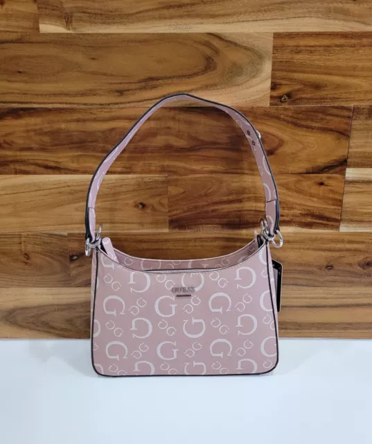 Guess handbags Women's Satchel Shoulder Pink Logo NEW