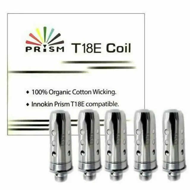 Innokin T18E Coils T22E Replacement Prism Endura Coil Heads 1.5ohm (pk 5) UK