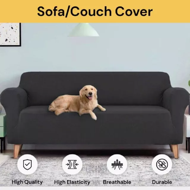 Sofa Covers 1 2 3 Seater High Stretch Lounge Slipcover Protector Couch Cover AUS