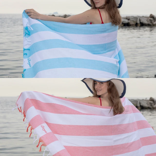 Hamamtuch Xxl Peshtemal Saunatuch XXL 100x180 Cm – Baumwolle, Dünn, Für Strand & Wellness Badetuch 200x200