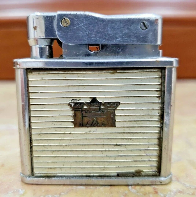 VINTAGE WORKING COLVAIR SlideOMatic Gold Kent Cigarette Lighter 1334.