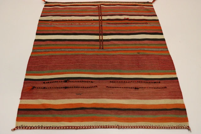 S.S.Antique Fine Nomads Kelim Unique Persian Carpet Oriental Rug 1,55 X 1,25