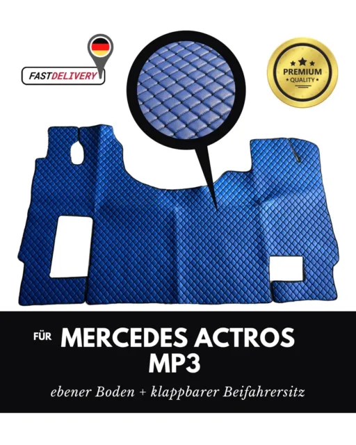 LKW Fußmatten passend für Mercedes Actros MP2 MP3 mit klappbarem Beifahrersitz