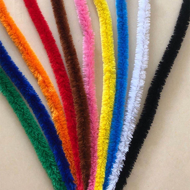 10 PIEZAS Limpiadores de tuberías de cabello grueso Alambre peludo Limpiadores de tuberías de torsión Hágalo usted mismo Arte artesanal