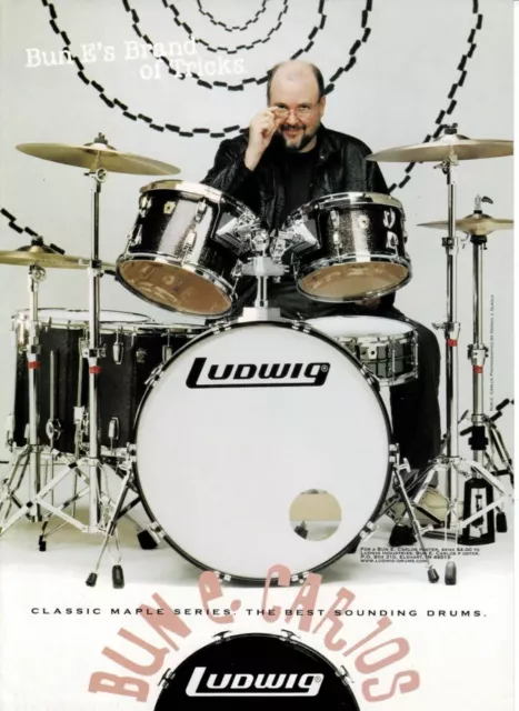 BUN E. CARLOS LUDWIG DRUMS PROMO POSTER, 22” X 17” , Rare, Cheap Trick