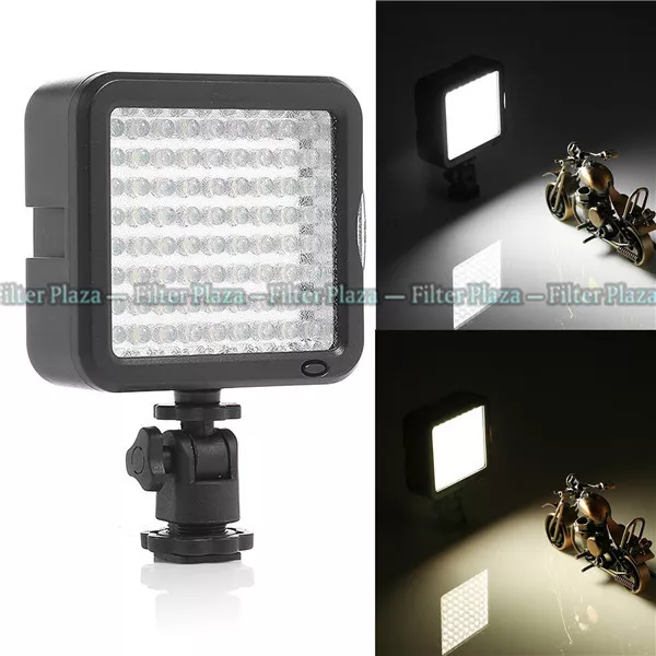 72 LED Video Light Lamp For Canon Nikon Pentax DSLR Camera DV Camcorder w Dimmer