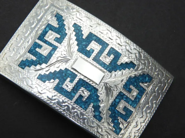 Vintage Taxco Belt Buckle Eagle 50 Mexico 925 Sterling Silver Jewelry Mayan