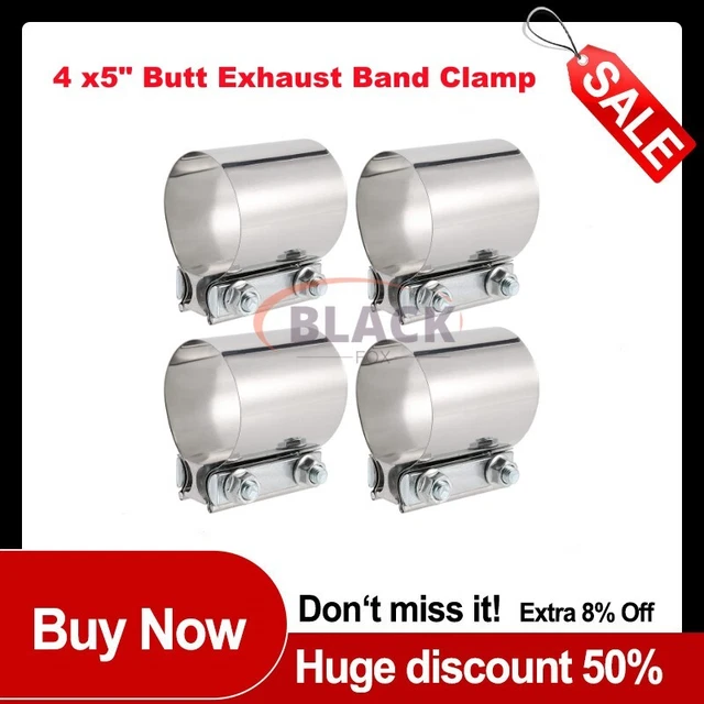 2.5 Inch 2 1/2 Butt Joint Exhaust Band Clamp Sleeve