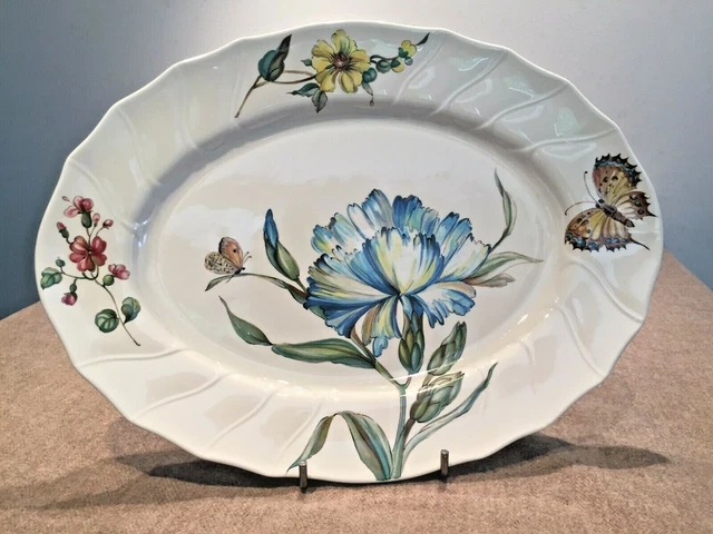 Grand Plat Ovale Villeroy & Boch Mettlach 1562 N°2 - Faïence Ancienne