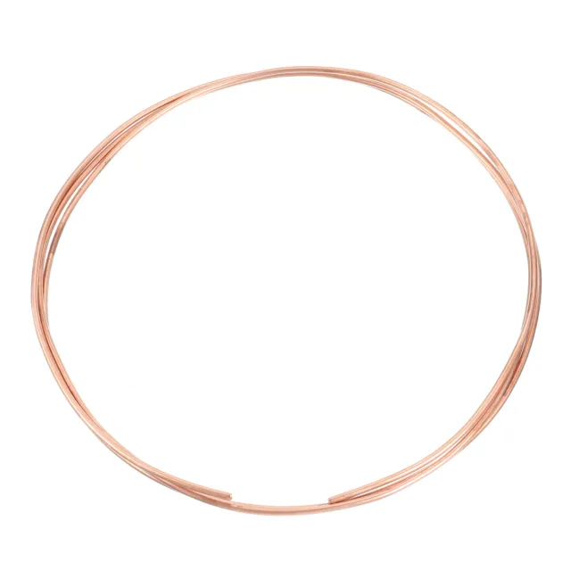 Copper Tube Refrigeration Tubing 1/8" OD x 3/64" ID x 6.6Ft Seamless Round Pipe