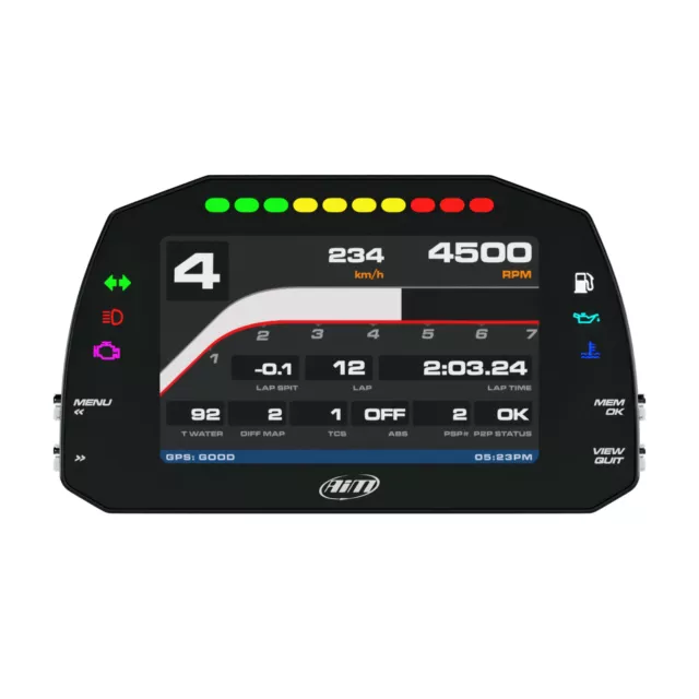 AIM MXS 1.3 Strada Light Dash pantalla de 5"" con iconos de calle - arnés analógico