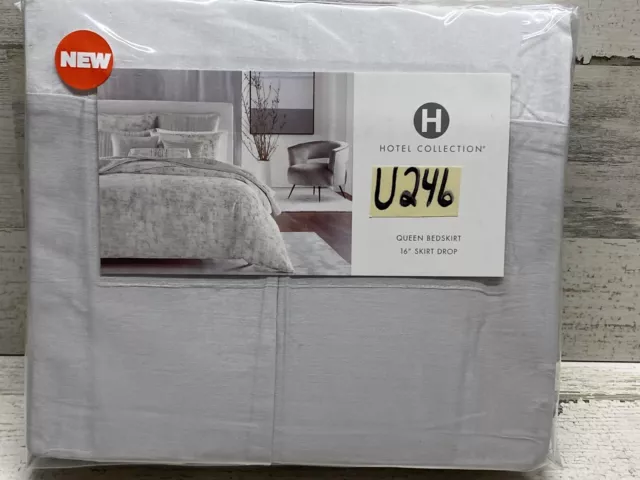 Hotel Collection Silver Fern Queen Bedskirt New