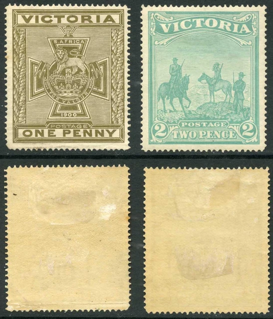 Victoria SG374/5 1900 Anglo-Boer War Fund M/M Cat 460 pounds