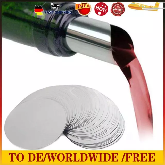 Wine Pour Disc Slice - 50 Pieces Thin & Reusable Pour Wine Whisky Pouring Disks