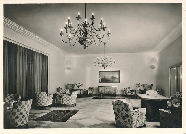 alte sw AK Sanatorium Prof. von Dapper - Bad Kissingen 1954 gelaufen C604e
