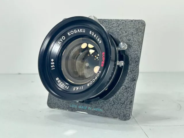 NEAR MINT] Tokyo Kogaku Topcor P.S 105mm f/3.5 Large Format Lens