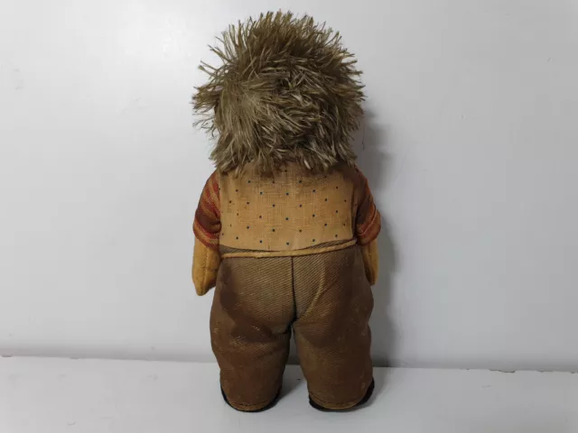 STEIFF Mekki Mecki hedgehog doll jouet ancien vintage toy années 50 - 17 cm RARE 2