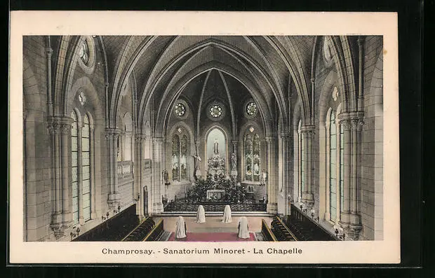 CPA Champrosay, Sanatorium Minoret - La Chapelle