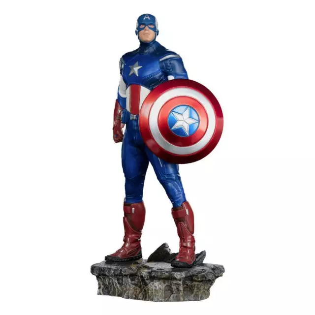 MARVEL Infinity Saga Captain America Battle of NY 1/10 BDS Statue Iron Studios