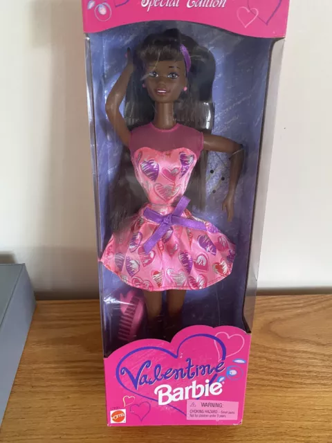 Valentine Barbie Special Edition African American Doll Mattel 1997 17650
