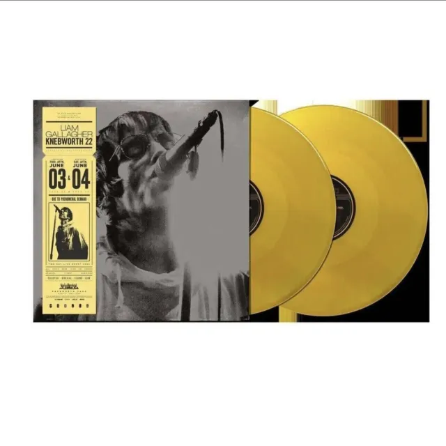 Liam Gallagher - Knebworth 22 YELLOW COLOURED vinyl LP NEW/SEALED IN STOCK
