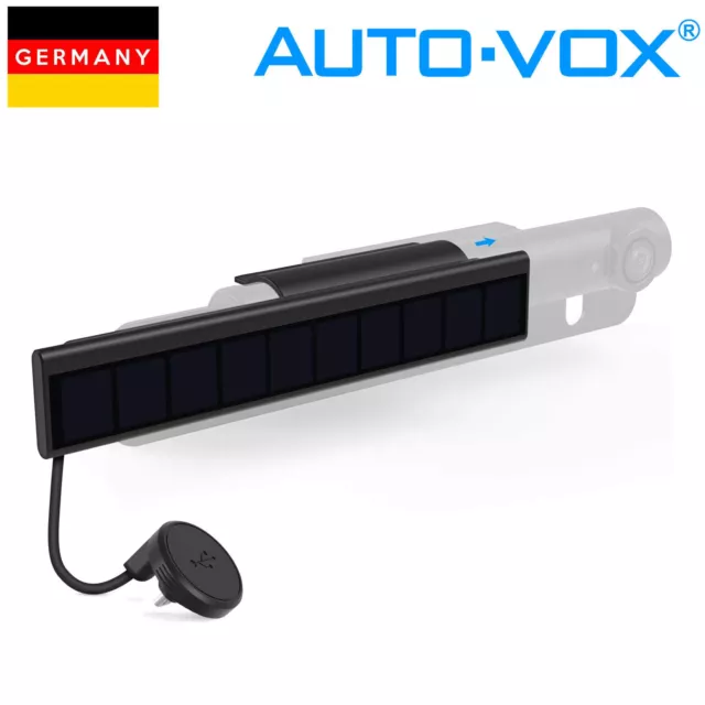 AUTO-VOX Solarpanel nur für TW1 Kabellose Rückfahrkamera NEU