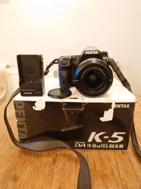 Pentax K-5 16.3MP APS-C DSLR Camera w/ 18-55mm WR Lens, Original Packaging